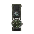 Olive Drab Military Field Watch w/Compass